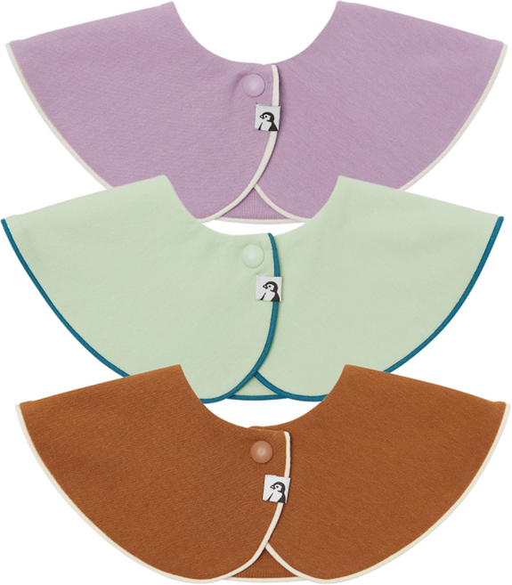 코니 파이핑 턱받이 3종 세트, C세트, 1세트