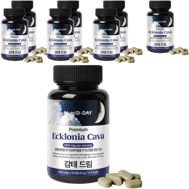 뉴트리디데이 감태 드림 타블렛 영양제, 90정, 8개