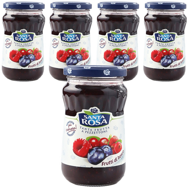 산타로사 믹스베리잼, 350g, 5개