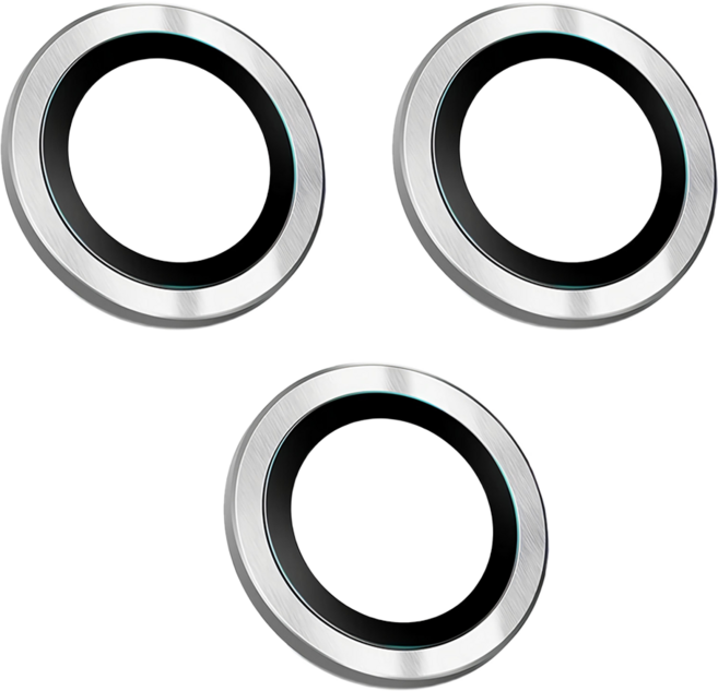 HODA 好貼 藍寶石鏡頭保護貼 銀色 3個, 1盒