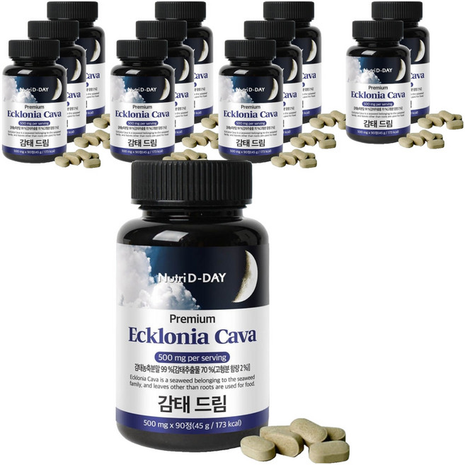 뉴트리디데이 감태 드림 타블렛 영양제, 90정, 12개