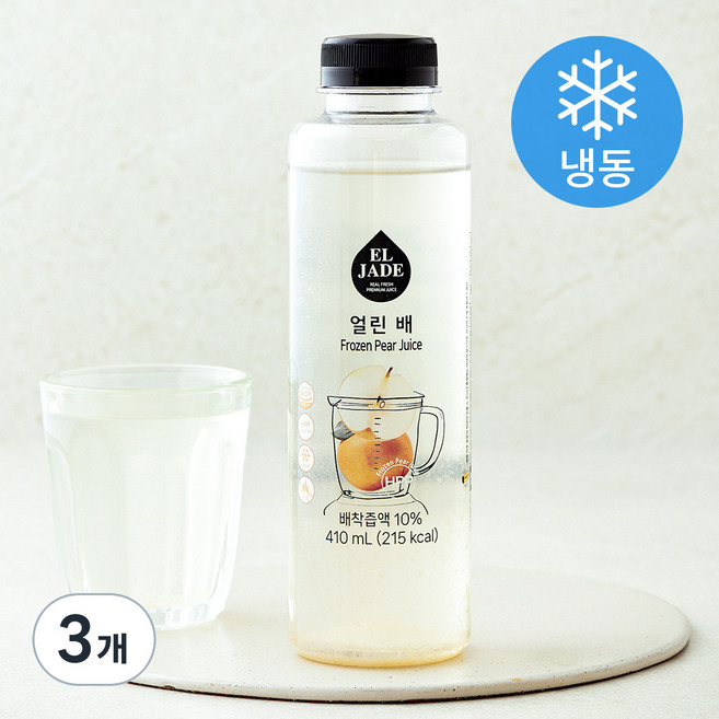 엘제이드 얼린 배 (냉동), 3개, 410ml