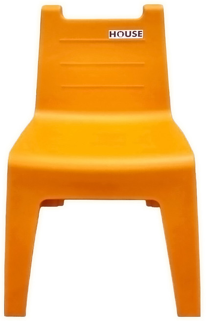 HOUSE 好室喵 學童椅 CH39 兒童塑膠椅 幼兒學習椅 台灣製造, 橘色, 1個