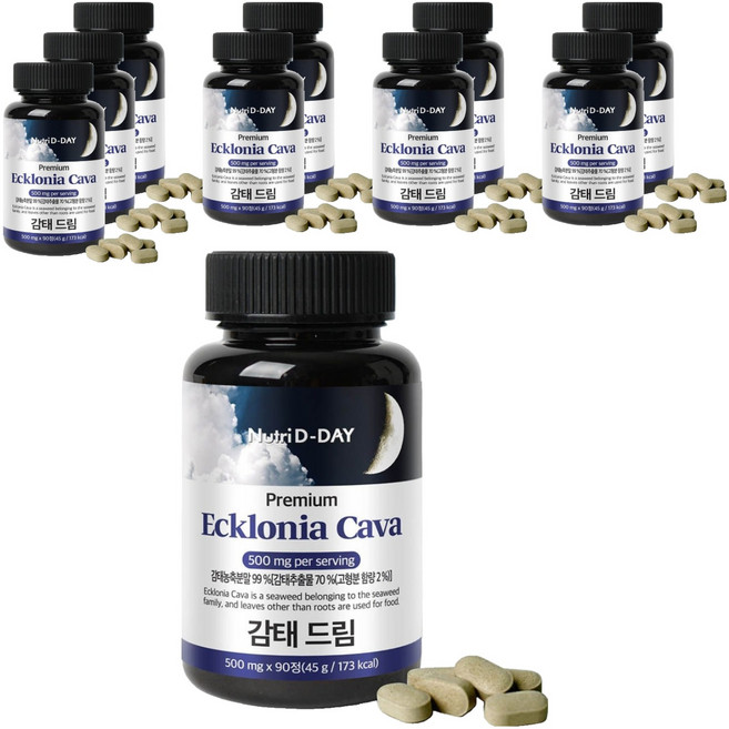 뉴트리디데이 감태 드림 타블렛 영양제, 90정, 10개