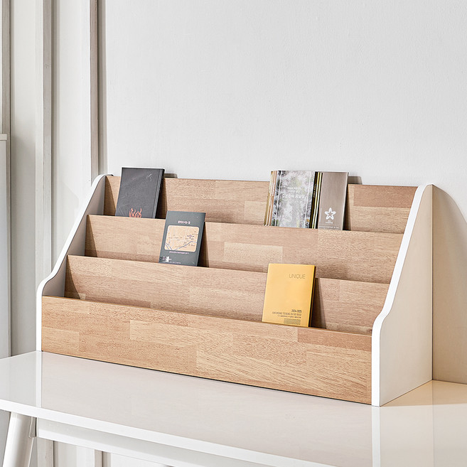 양지가구 잡지꽂이 책장, 멀바우, 3단