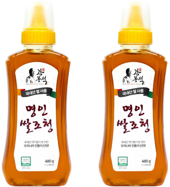 강봉석 명인 쌀조청, 480g, 2개