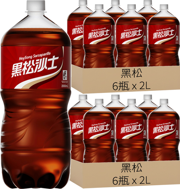 黑松 沙士, 2L, 12瓶