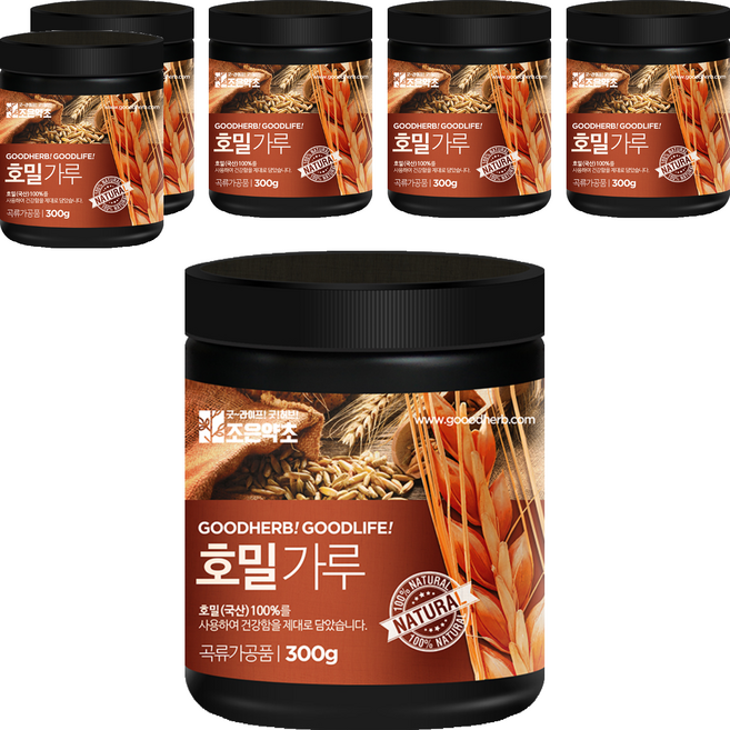 조은약초 프리미엄 볶은 호밀 가루, 300g, 6개