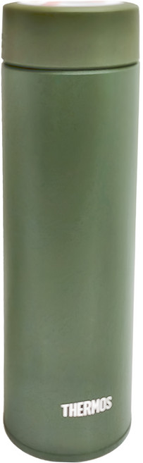 THERMOS 膳魔師 不鏽鋼保溫瓶, 綠色 + 白色, 480ml, 1瓶
