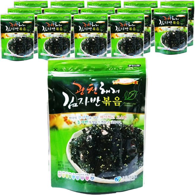 광천해저 김자반볶음, 65g, 15개