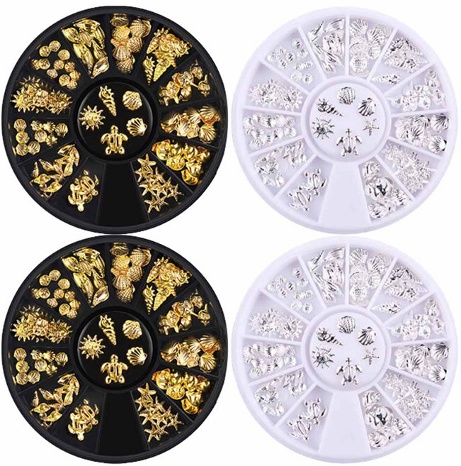 美甲金屬鉚釘 2件組 KN-S2064, 混合色, 2個