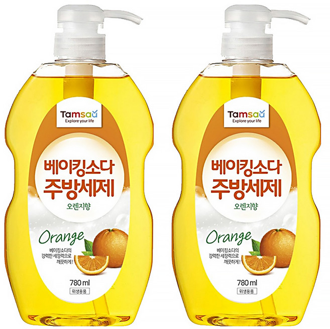 Tamsaa 小蘇打洗碗精, 780ml, 2瓶