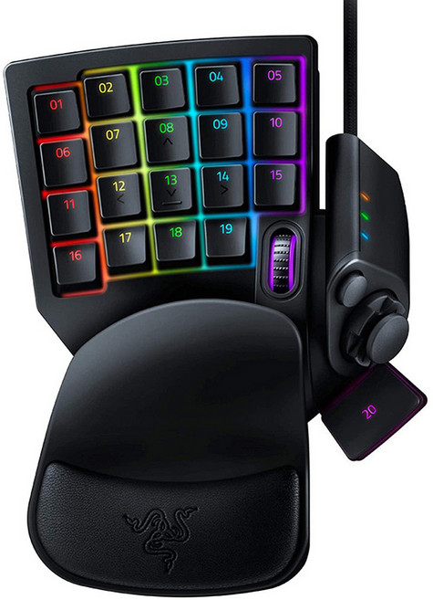 RAZER 雷蛇 Tartarus 塔洛斯魔蠍 V2 鍵盤 (自訂背光), 黑色, RZ07-02270100-R3M1, 機械式薄膜