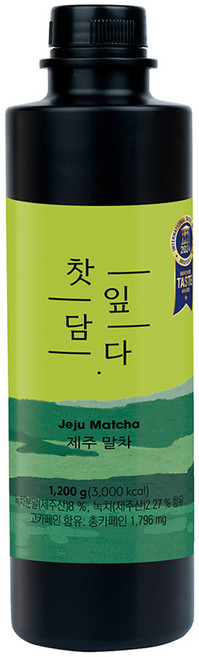스위트컵 찻잎담다 제주 말차, 1.2kg, 1개
