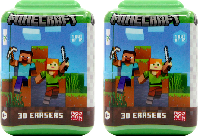 마인크래프트 3D 지우개, 랜덤발송, 2개