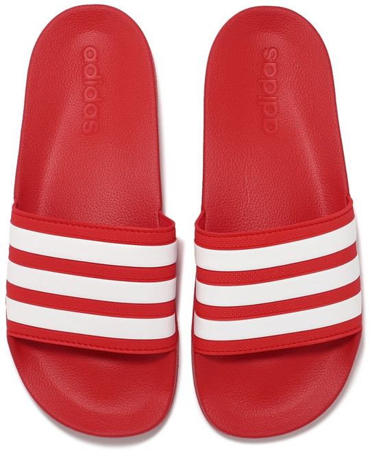 adidas 愛迪達 男女款 ADILETTE SHOWER 拖鞋 GZ5923, 紅白色, 29.5cm