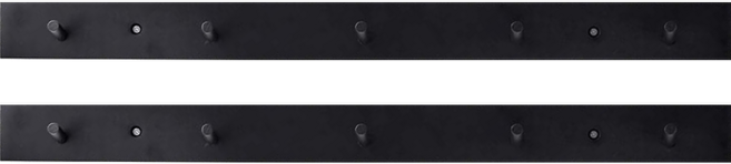 UdiLife 優的生活大師 百研 S6056 hold掛 北歐原木掛架 5勾, 霧黑色, 2個