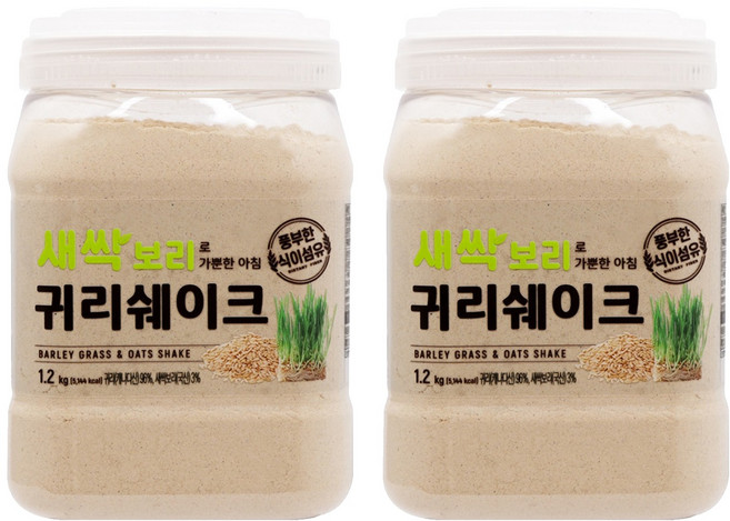 새싹보리로 가뿐한 아침 귀리쉐이크, 2개, 1.2kg