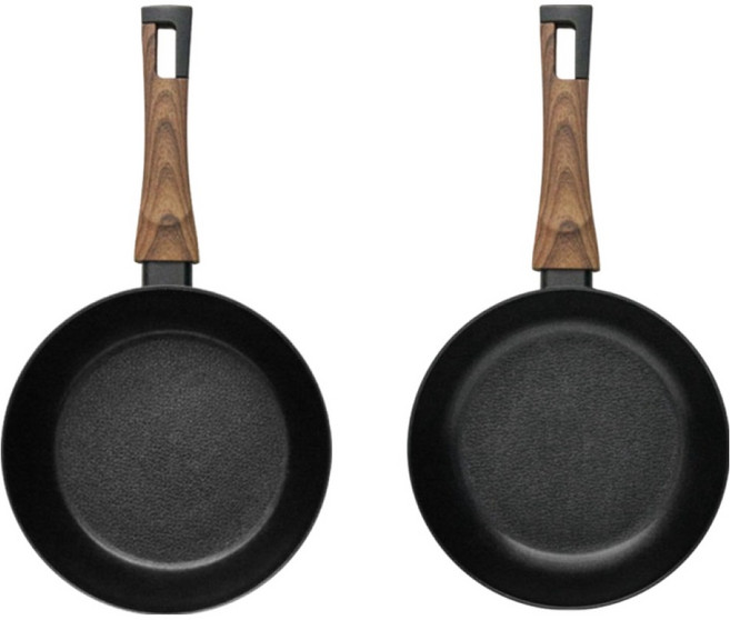 실바트 까리노 IH 인덕션 프라이팬 2종 세트, 블랙, 프라이팬 20cm + 궁중팬 20cm, 1세트