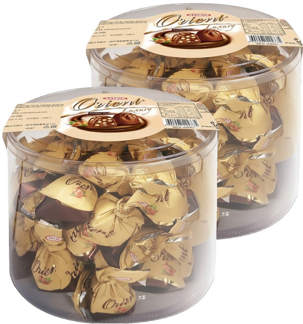 tayas 東方 Orient Luxury 單扭榛果味可可製品, 1kg, 2罐