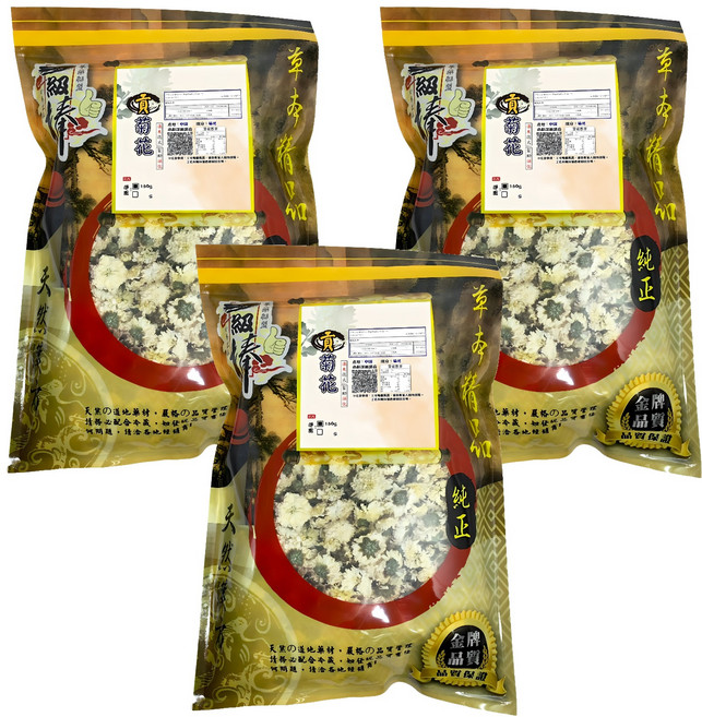蔘大王 貢品白菊花茶, 3個, 150g, 1個裝