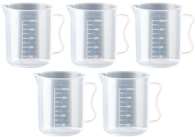 27리빙 튼튼한 플라스틱 비커, 5개