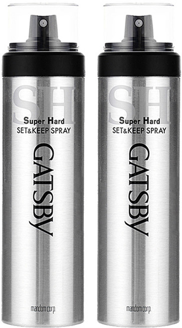 갸스비 셋앤킵 슈퍼하드 헤어스프레이, 263ml, 2개