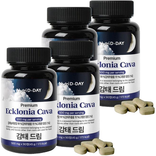 뉴트리디데이 프리미엄 감태 드림, 90정, 4개