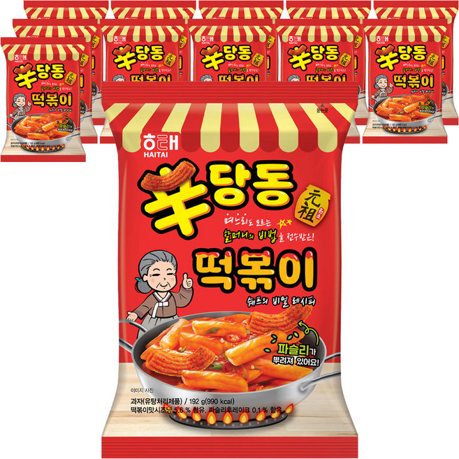 해태제과 신당동 떡볶이 과자, 192g, 12개