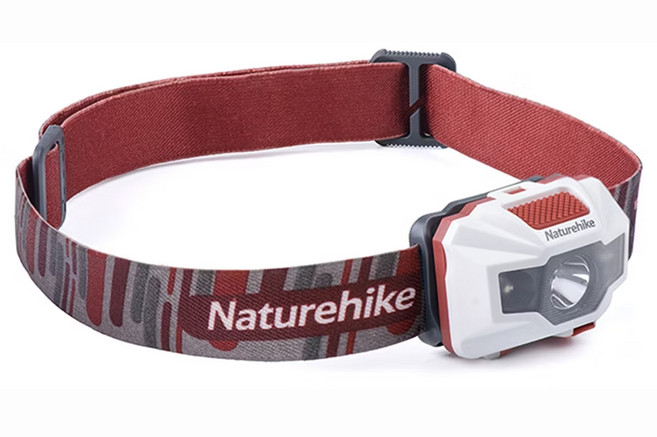 Naturehike 挪客 輕便充電頭燈 NH00T002-D, 白紅色, 1個