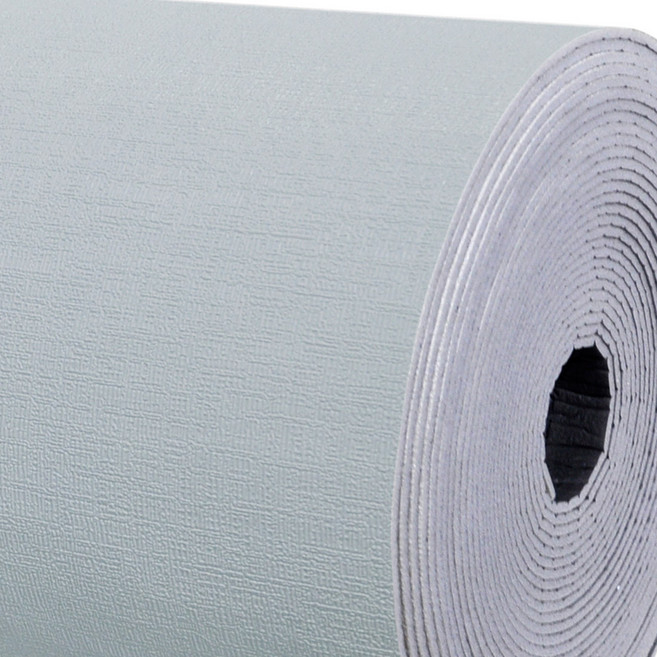 데코리아 간편한 접착식 단열벽지, 실크청그레이