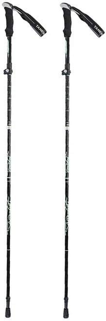 tanerdd 鋁合金登山杖, 黑色, 2支