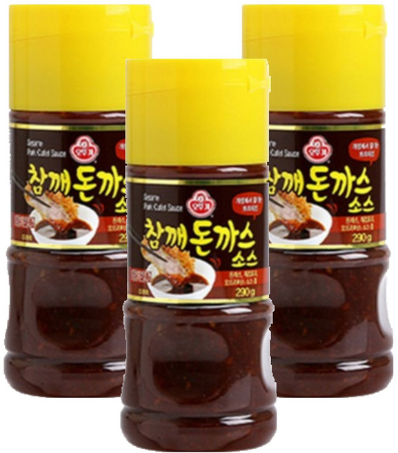 오뚜기 참깨 돈까스 소스, 290g, 3개