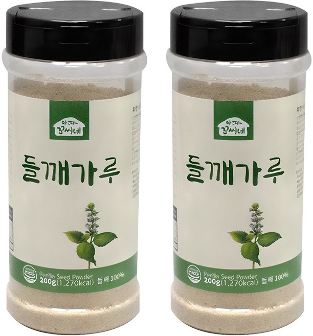 우영식품 들깨가루, 200g, 2개