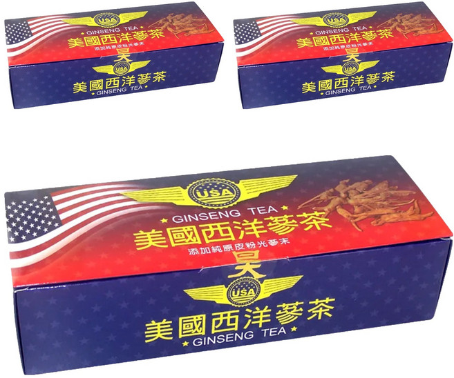 昊之蔘 是好蔘 美國西洋蔘茶, 3g, 50包, 3盒