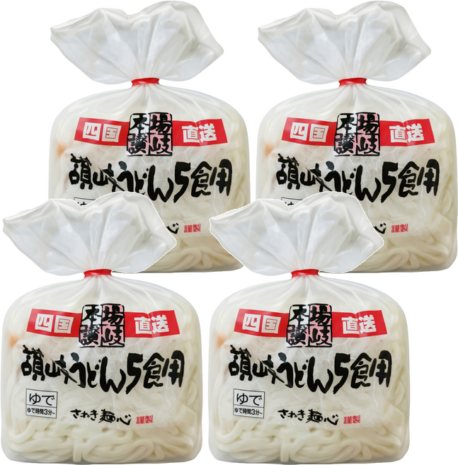 本場讚岐烏龍麵 5份, 900g, 4袋