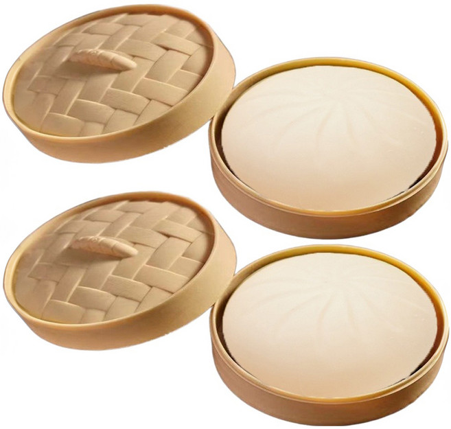 MaDaKkuMi 鬆軟大餃子捏捏樂 紓壓療癒小物 大型, 01 白色, 2個