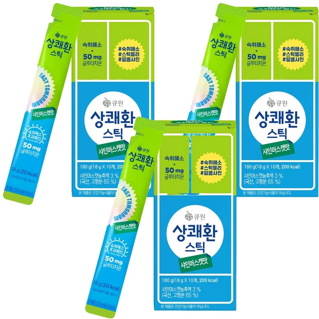 상쾌환 샤인머스캣맛 숙취해소스틱, 18g, 30개 - 쿠팡