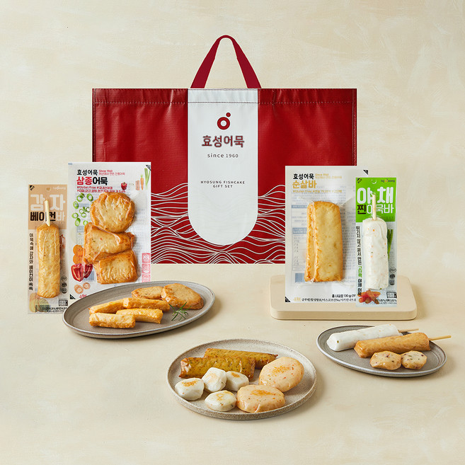 효성어묵 선물세트 1호 1130g, 1세트