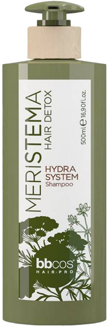 bbcos 必可市 Meristema 海茴香精華 Hydra System 洗髮露 500ml - 調理活化強化滋養髮根 強化滋養髮質 使頭髮呈現豐盈感, 1瓶