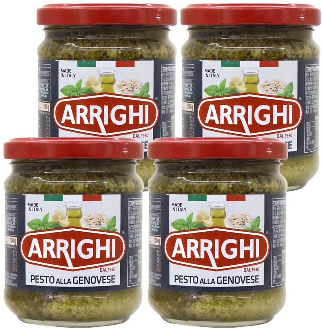 아리기 바질페스토 파스타소스, 190g, 4개