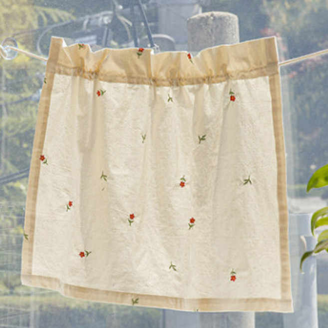 유트러스 차량용 자수 햇빛가리개 소 70 x 50 cm, 플라워, 1개