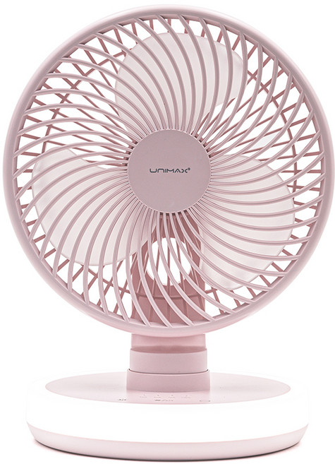 유니맥스 BLDC모터 무드램프 무선 탁상용 선풍기 UMF-3502HJ-P, UMF-3502HJ, 핑크