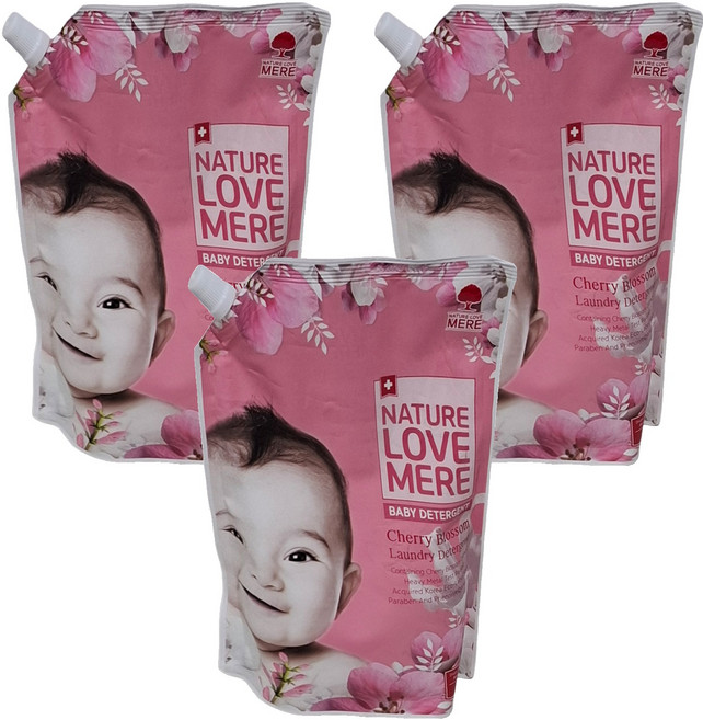 NATURE LOVE MERE 林貝兒 抗臭洗衣精, 1.3L, 3包