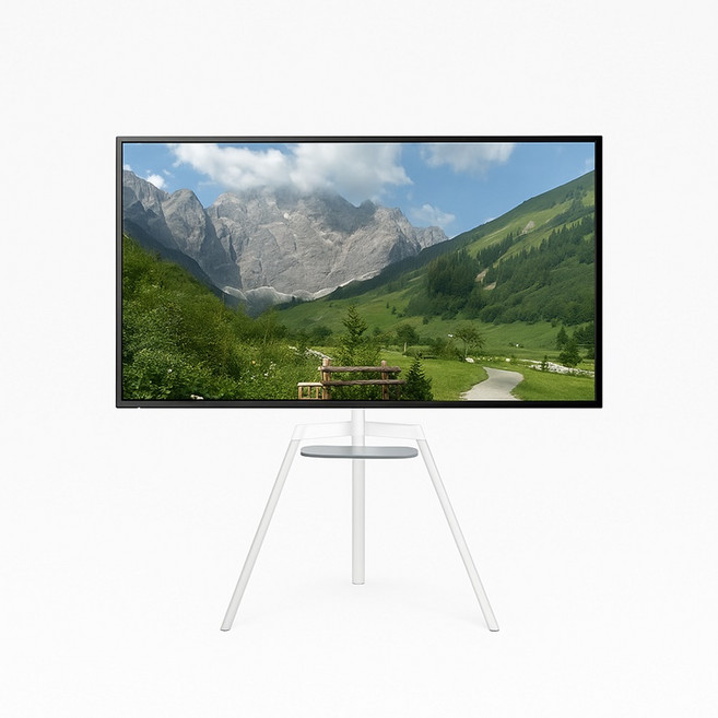 카멜마운트 이젤형 TV스탠드 거치대 SB60SW, 실버화이트, 1개