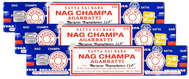 나그참파코리아 인센스 스틱 15g x 3p, 나그참파