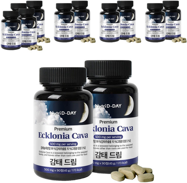 뉴트리디데이 감태 드림 타블렛 영양제, 90정, 12개