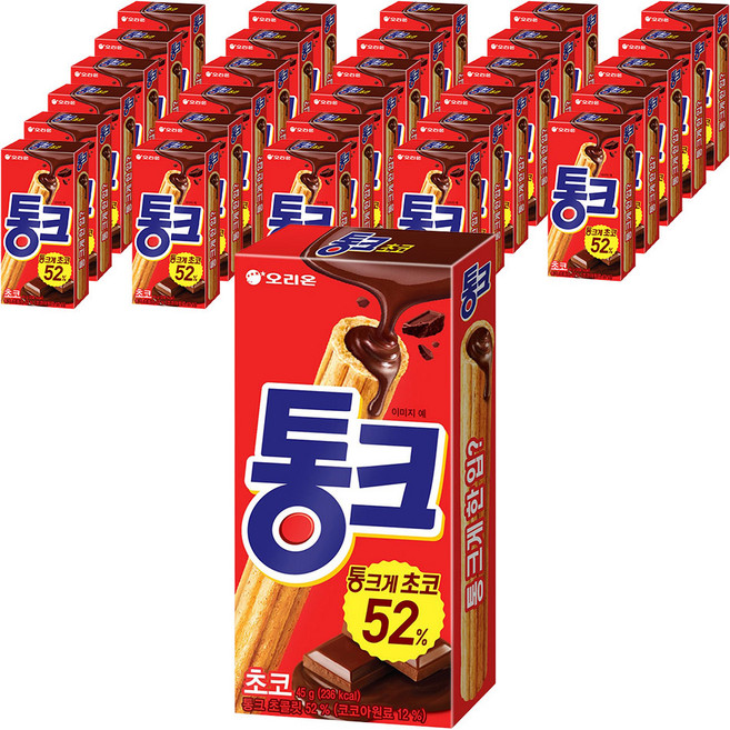오리온 통크 초코, 45g, 30개