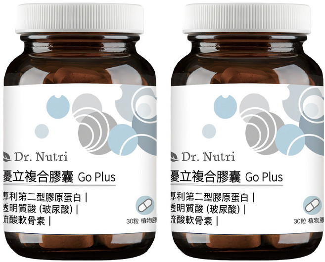 Dr. Nutri 芯漾生醫 優立複合膠囊 Go Plus, 30顆, 430mg, 2瓶
