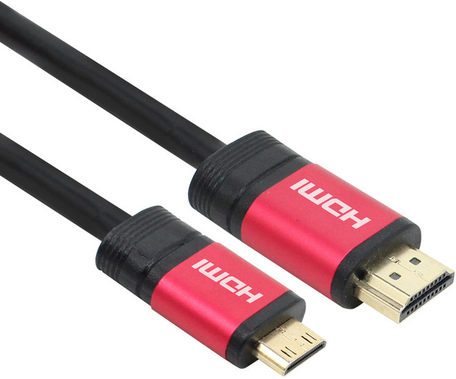 넥시 레드메탈 MINI HDMI V2.0 모니터케이블, 1개, 1m